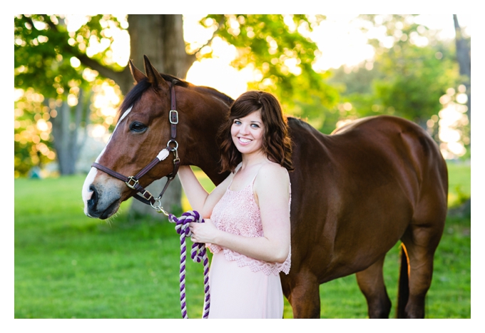 Portrait of Girl with Horse