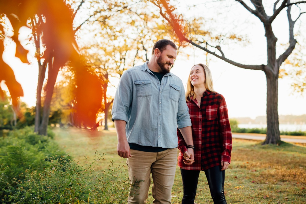 Charles River esplanade engagement session