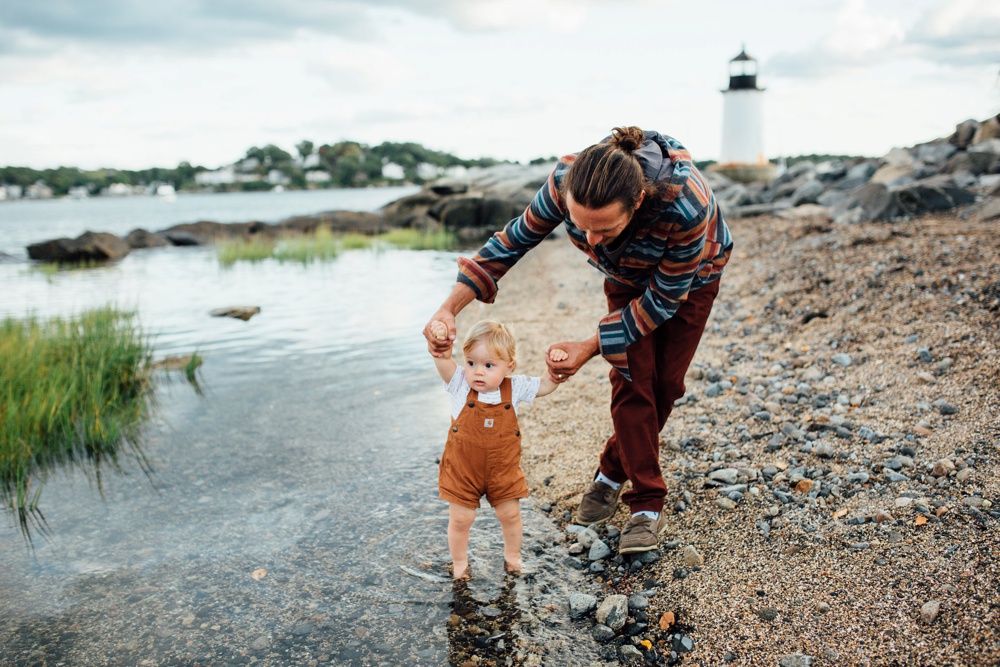 baby beach photo session
