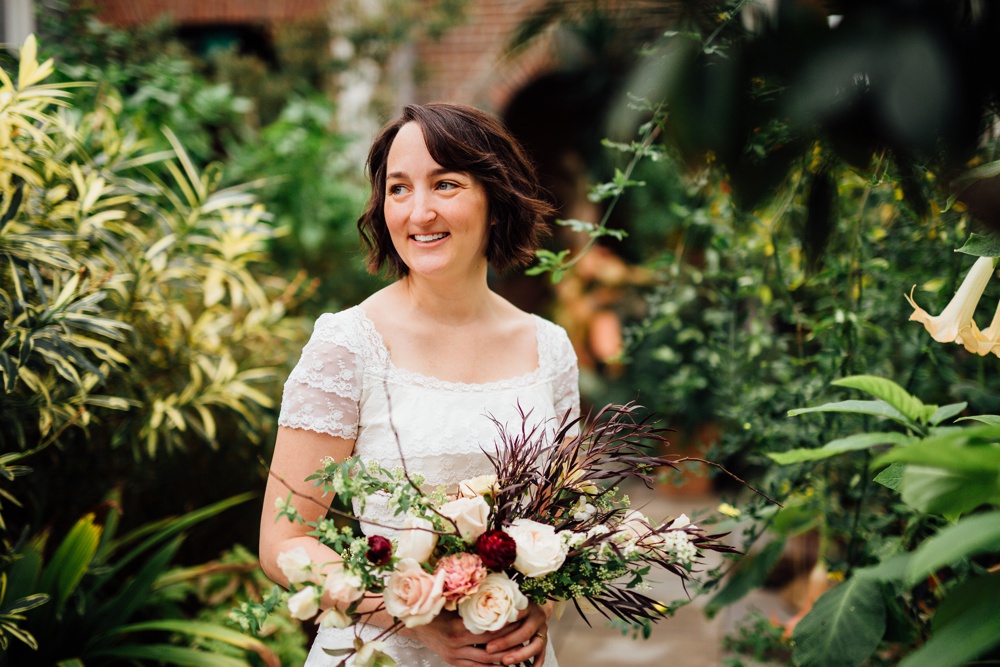 Greenhouse portrait session