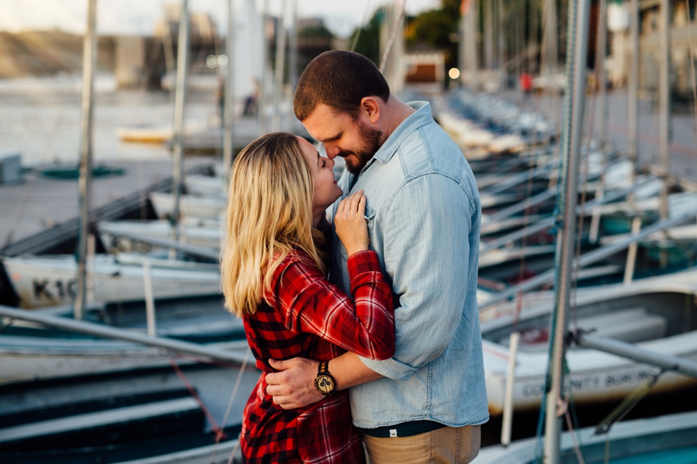 Charles River esplanade engagement session