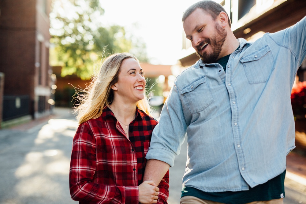 Charles River esplanade engagement session