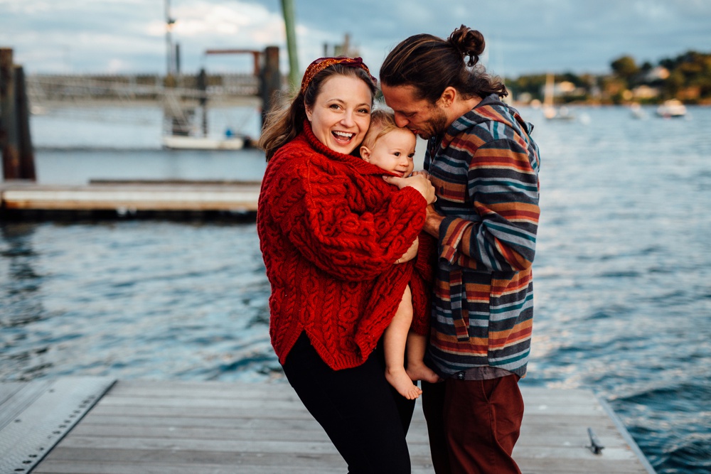 Family photos at beach