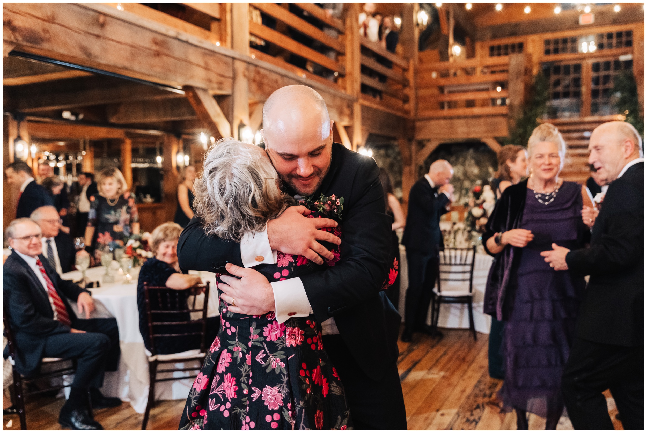groom dances with mother at red lion inn cohasset ma 