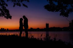 Charles River esplanade engagement session